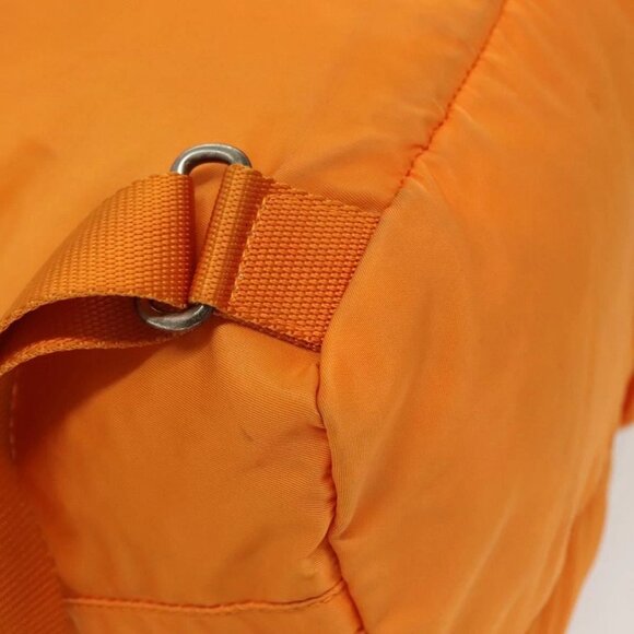 PRADA Backpack Nylon Orange Silver Auth 140110 - Picture 4 of 16